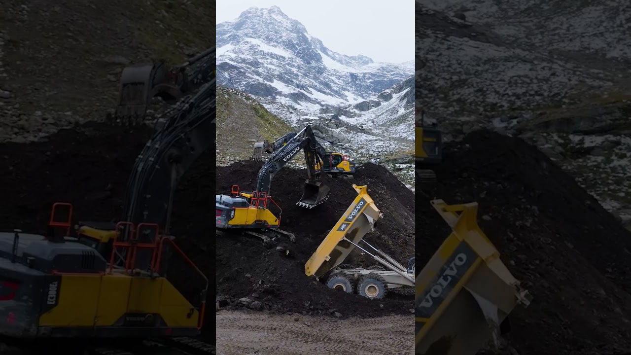 Erlebe das Mammutprojekt K&uuml;htai 2 hautnah! 🎥 #volvoce #bagger