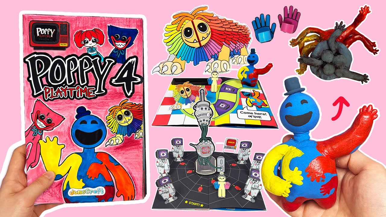 Making Poppy Playtime Chapter4 Game Book, Doey the doughman📕/free printable✨