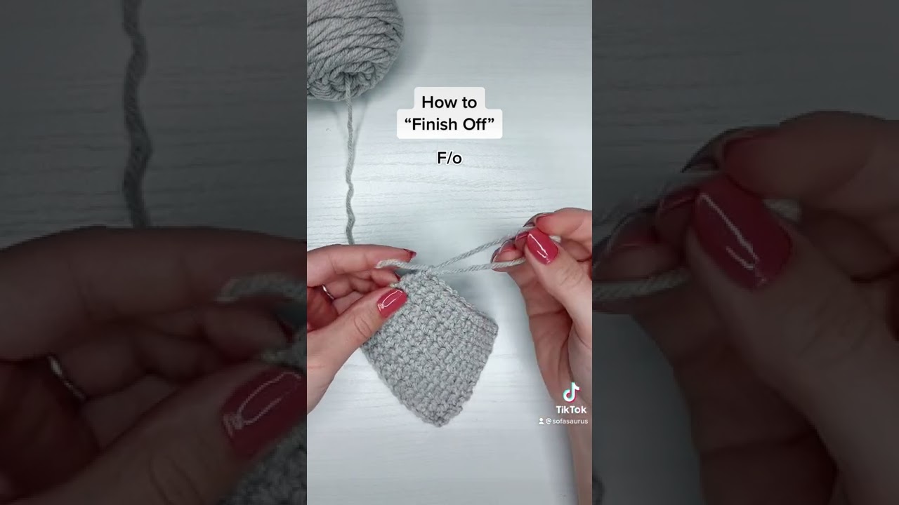 How to Finish Off Crochet Pieces