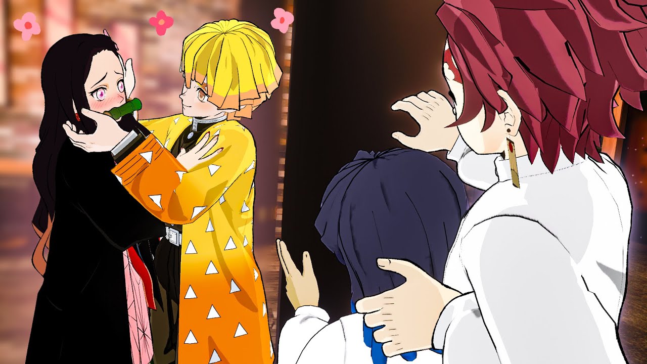 Nezuko ENGANA o Tanjiro em Kimetsu no Yaiba Vr