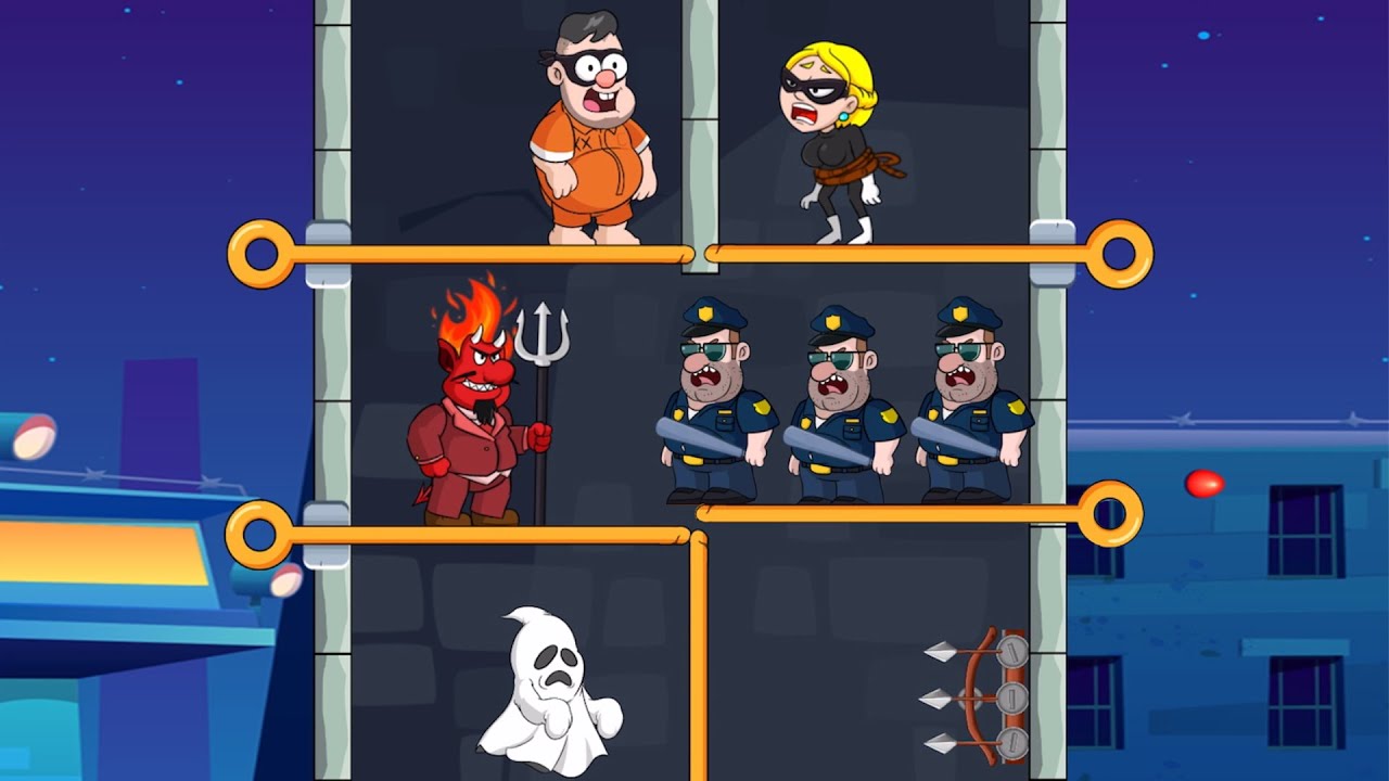Prison Pin Rescue - All Levels Gameplay Pull Him Out ( Levels 353 - 380 )