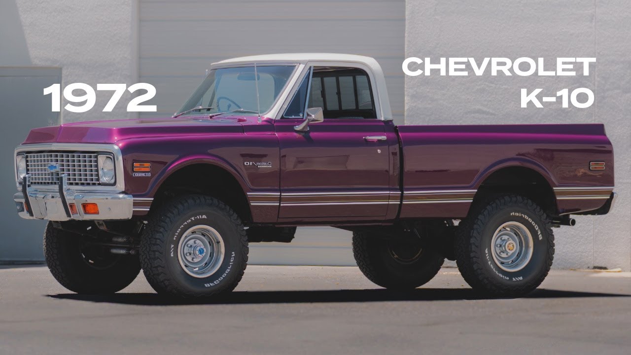Test Drive 1972 Chevrolet K-10 Custom Deluxe Shortbed 4X4  Classic Car Addict