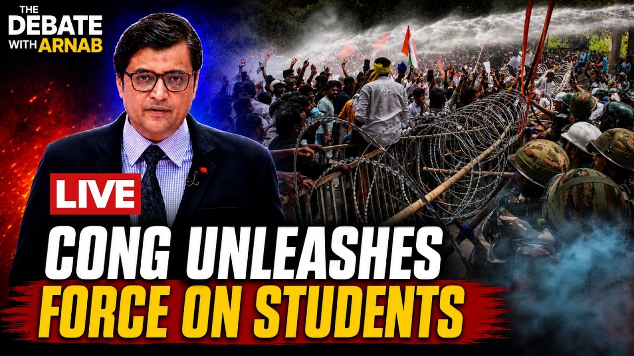 Debate With Arnab LIVE: Congress Lathicharge Students In Ranchi Protesters Seeking Exam Reforms