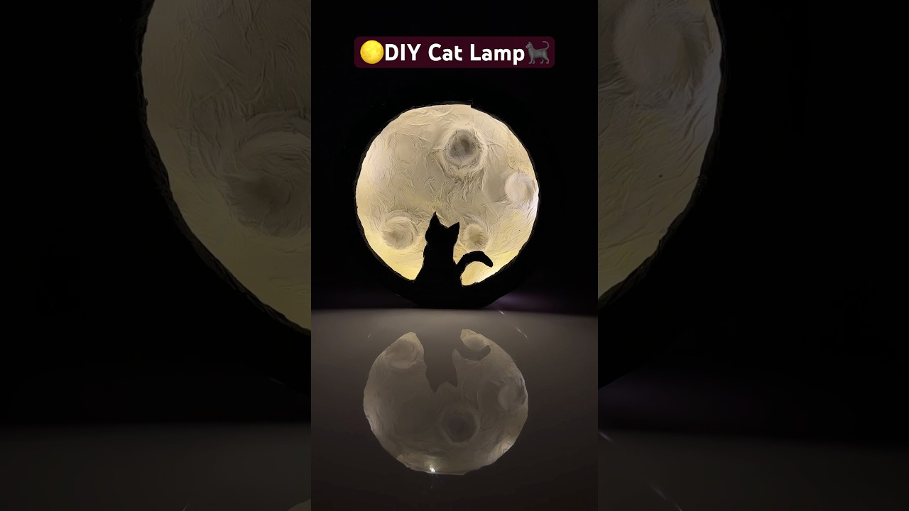 How to make Cat Lamp Room Decor