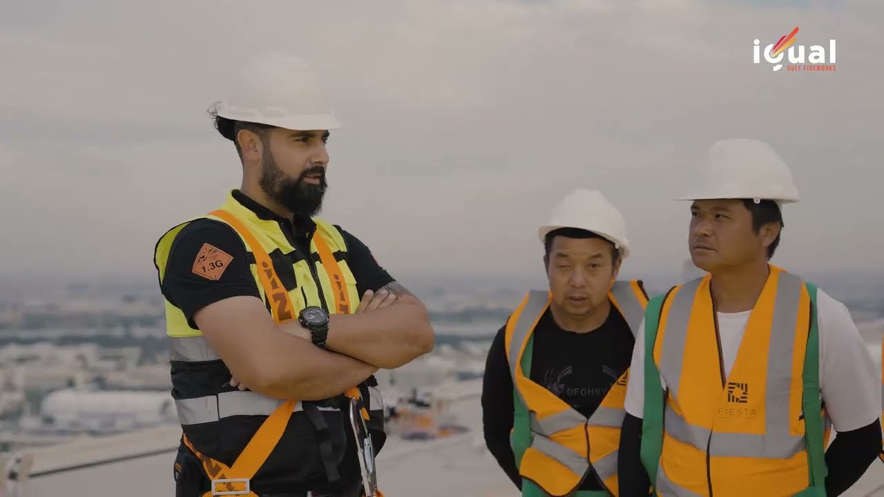 🎆 Firework Preparation at Dubai Frame | Behind the Scenes | Dubai Events  🎆