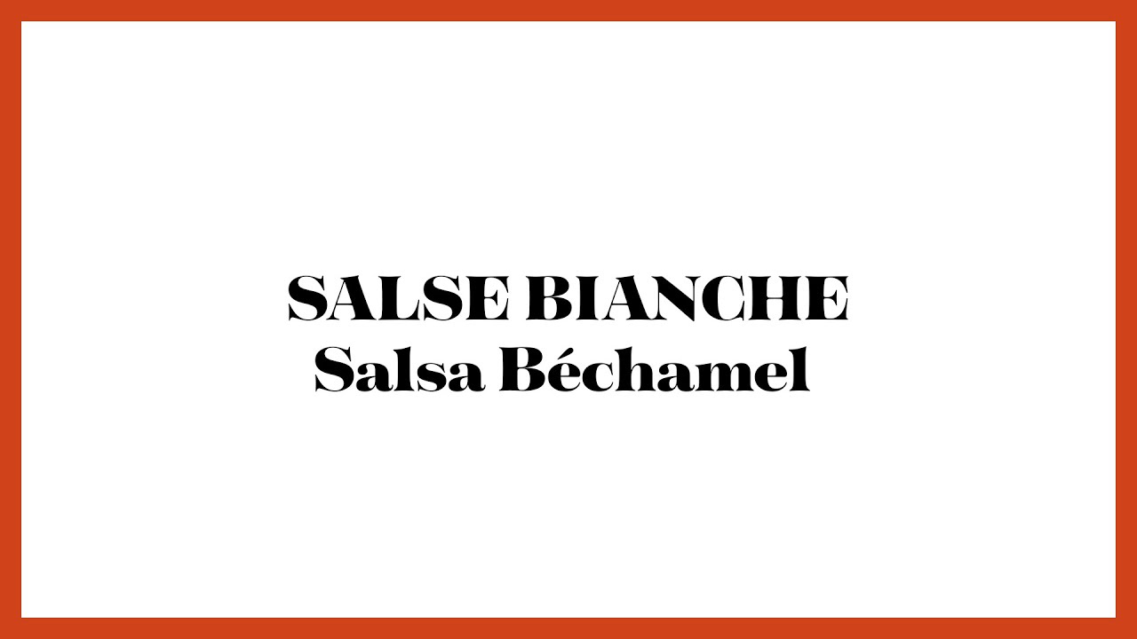 Salsa Béchamel