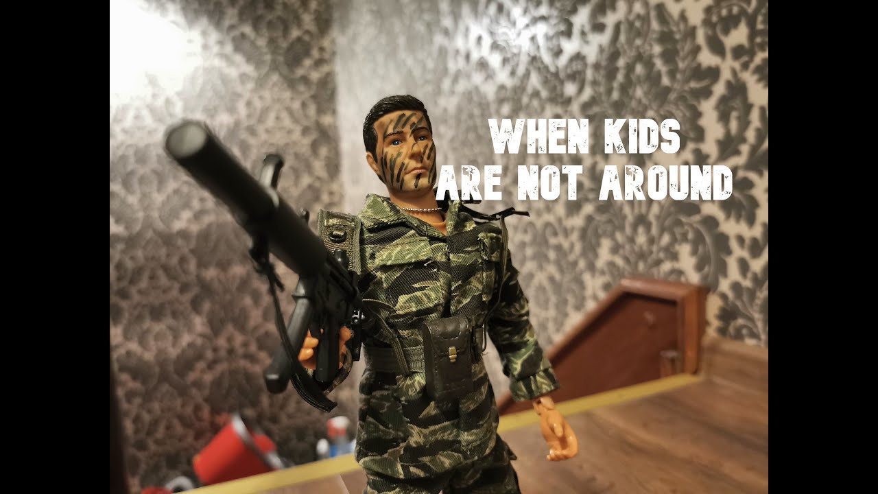 When kids are not around | military stop motion film