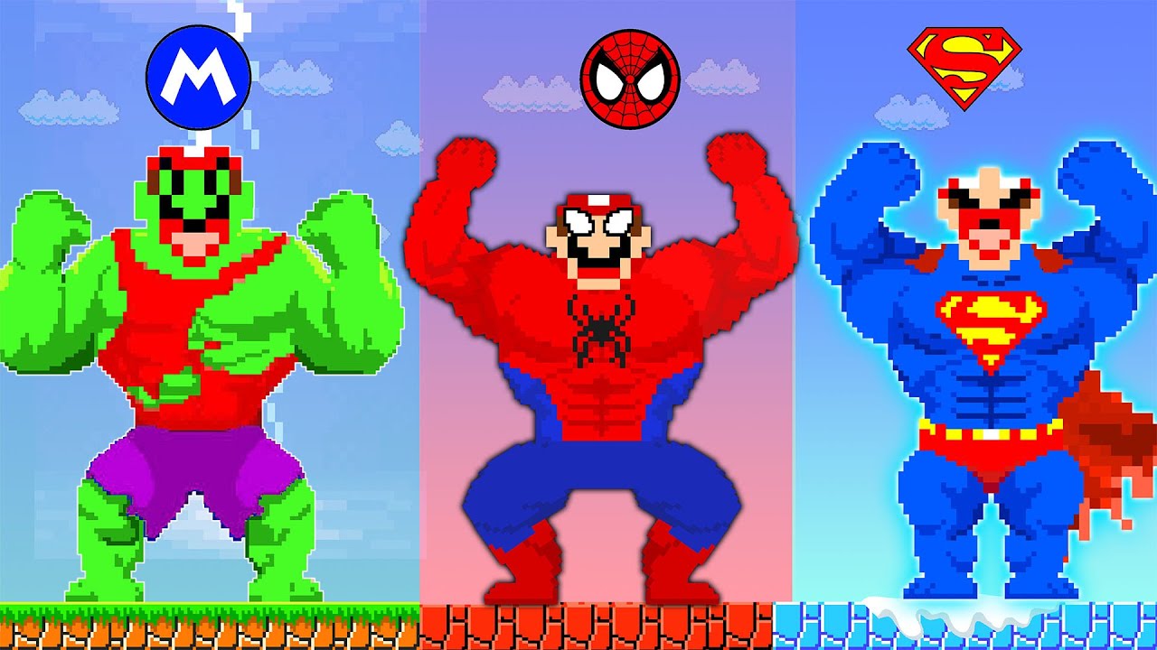Super Mario Bros. But Wonder Rainbow Seed = Muscular Mario...| Good Mario