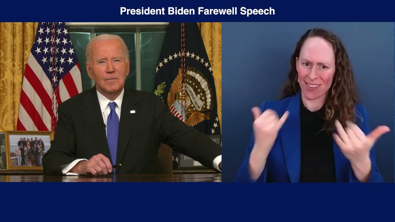 ASL: President Biden's Farewell Address