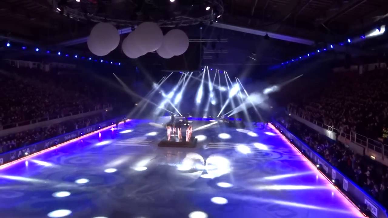 Art on Ice 2014: Loreen with all the skaters 