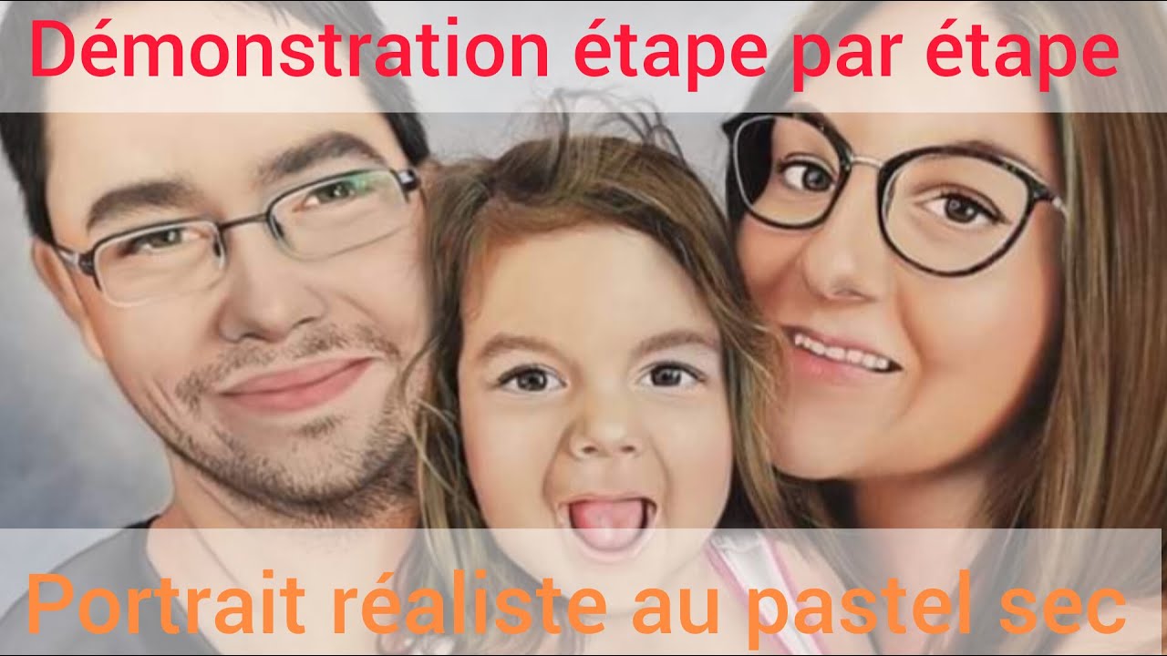 Portrait réaliste au pastel : Une démonstration complète