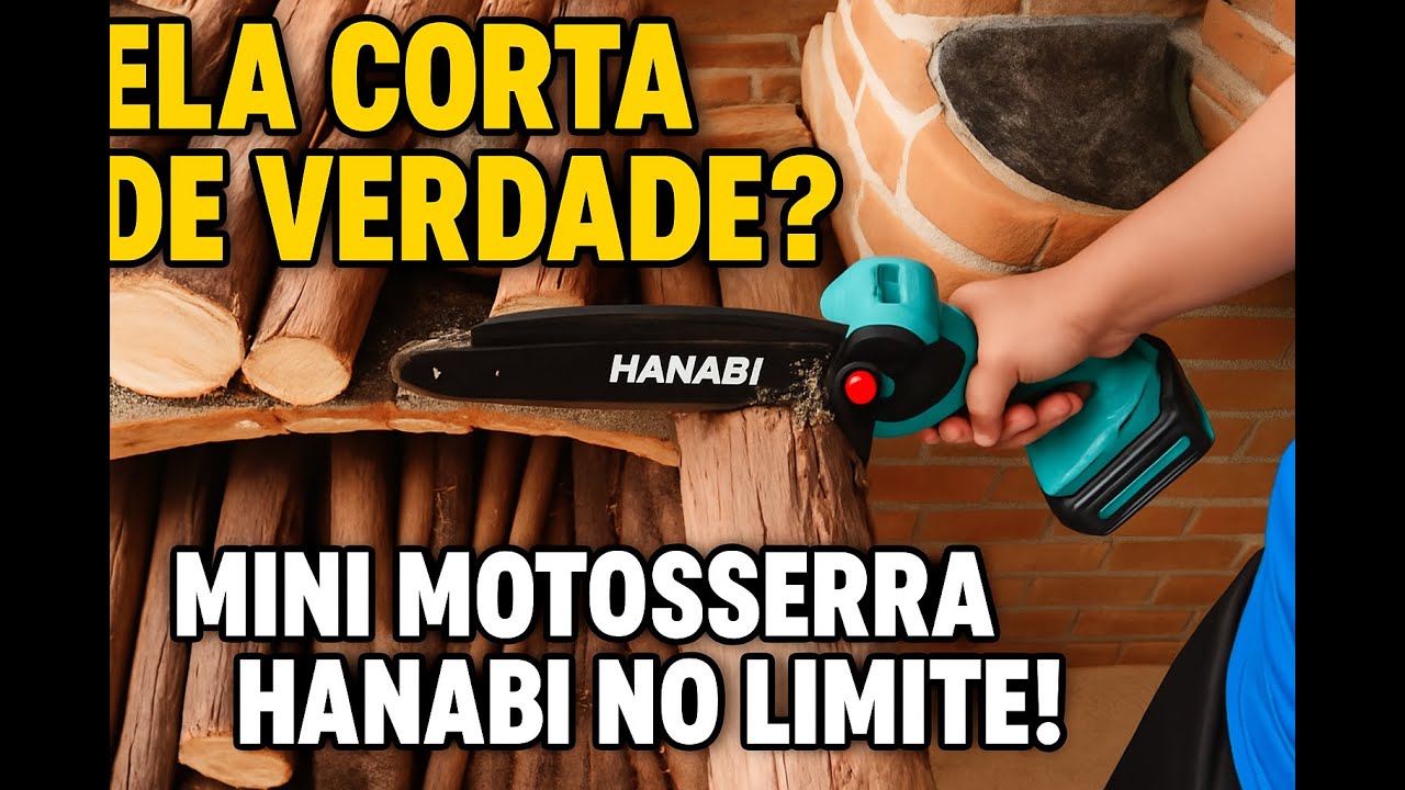 Ela Corta de Verdade? Mini Motosserra Hanabi no Limite!