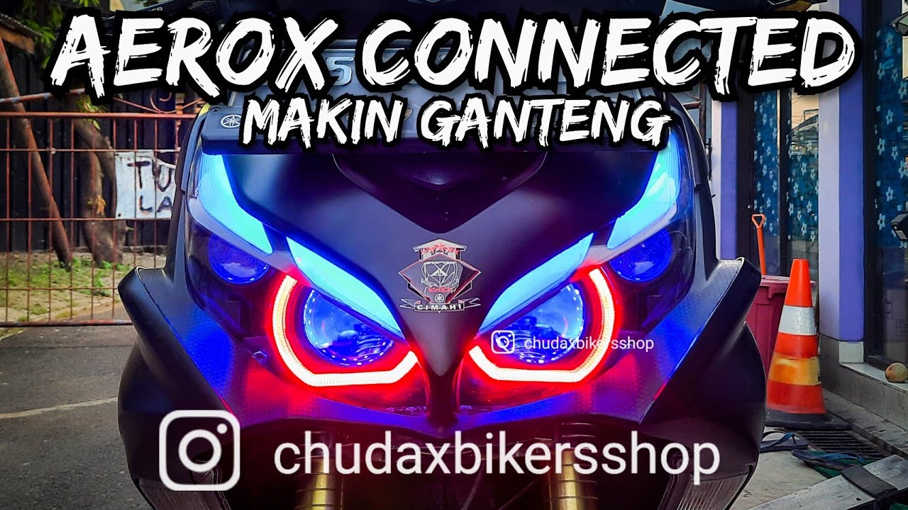 pasang projie + alis new aerox connected || chudax bikers shop