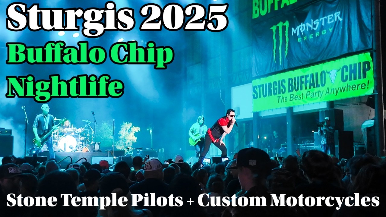 Ралли Sturgis Motorcycle Rally 2025 | Ночная жизнь Buffalo Chip, Stone Temple Pilots и выставка м...