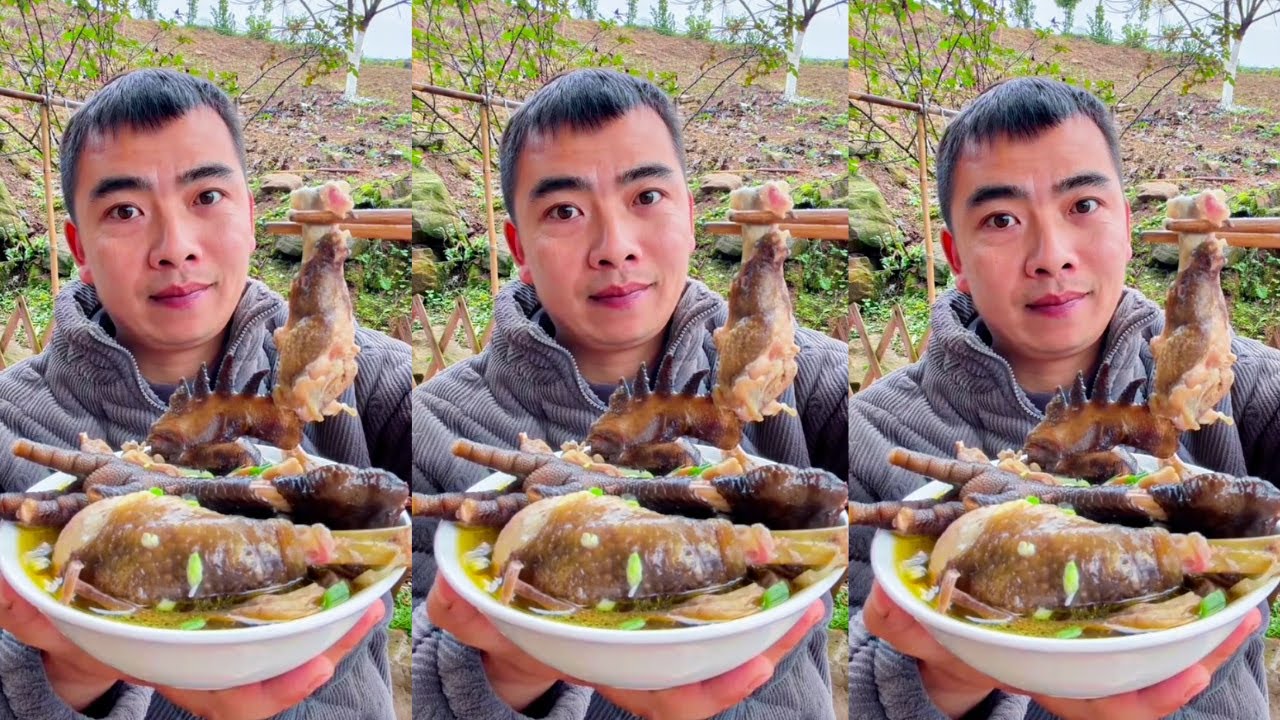 Rural Food | Enjoy Eating Chicken Soup 🍲 Home-Cooked Meal Eating Show