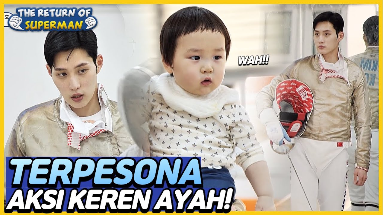 [IND/ENG] Eunwoo terpesona aksi ayah bermain ANGGAR! | The Return of Superman | KBS WORLD TV 230423