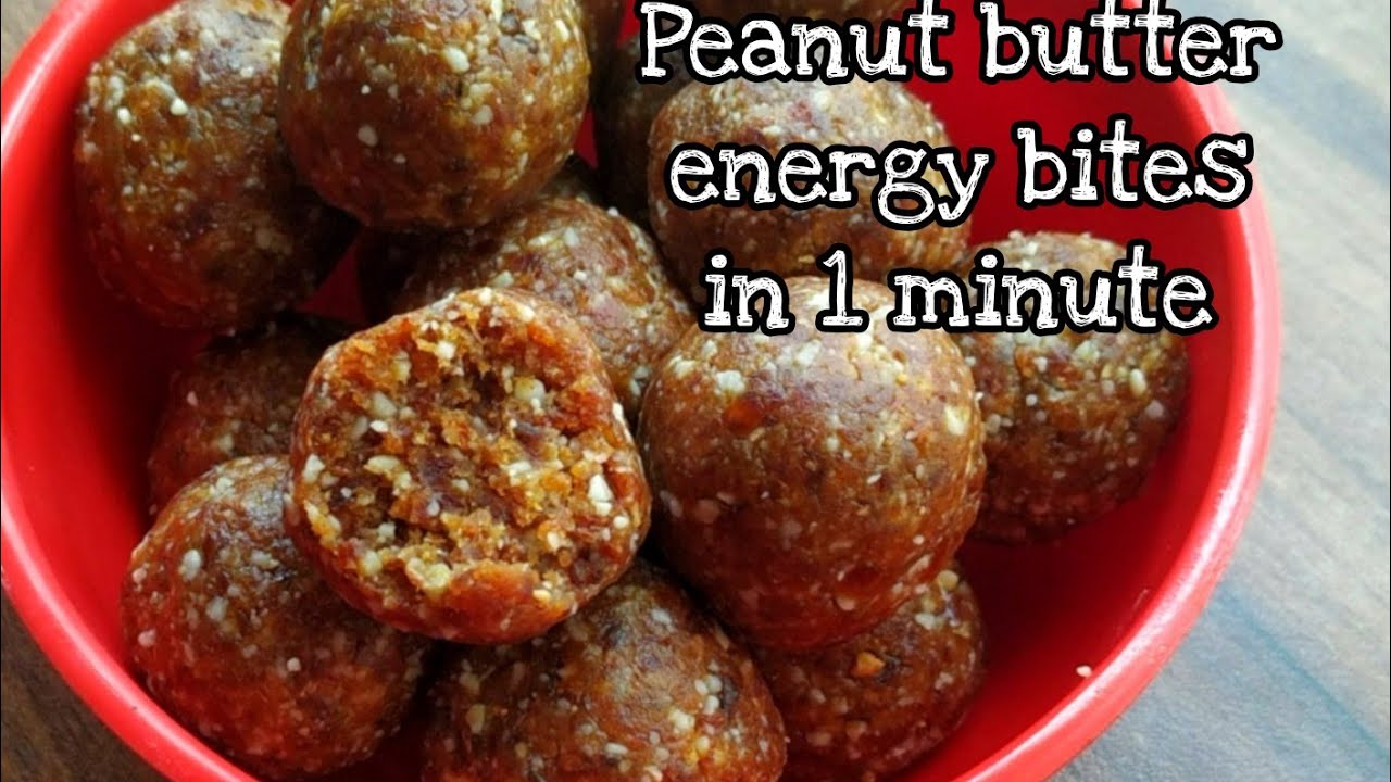 Peanut butter Energy bites/ bar - kids healthy tiffin morning breakfast/snacks recipe