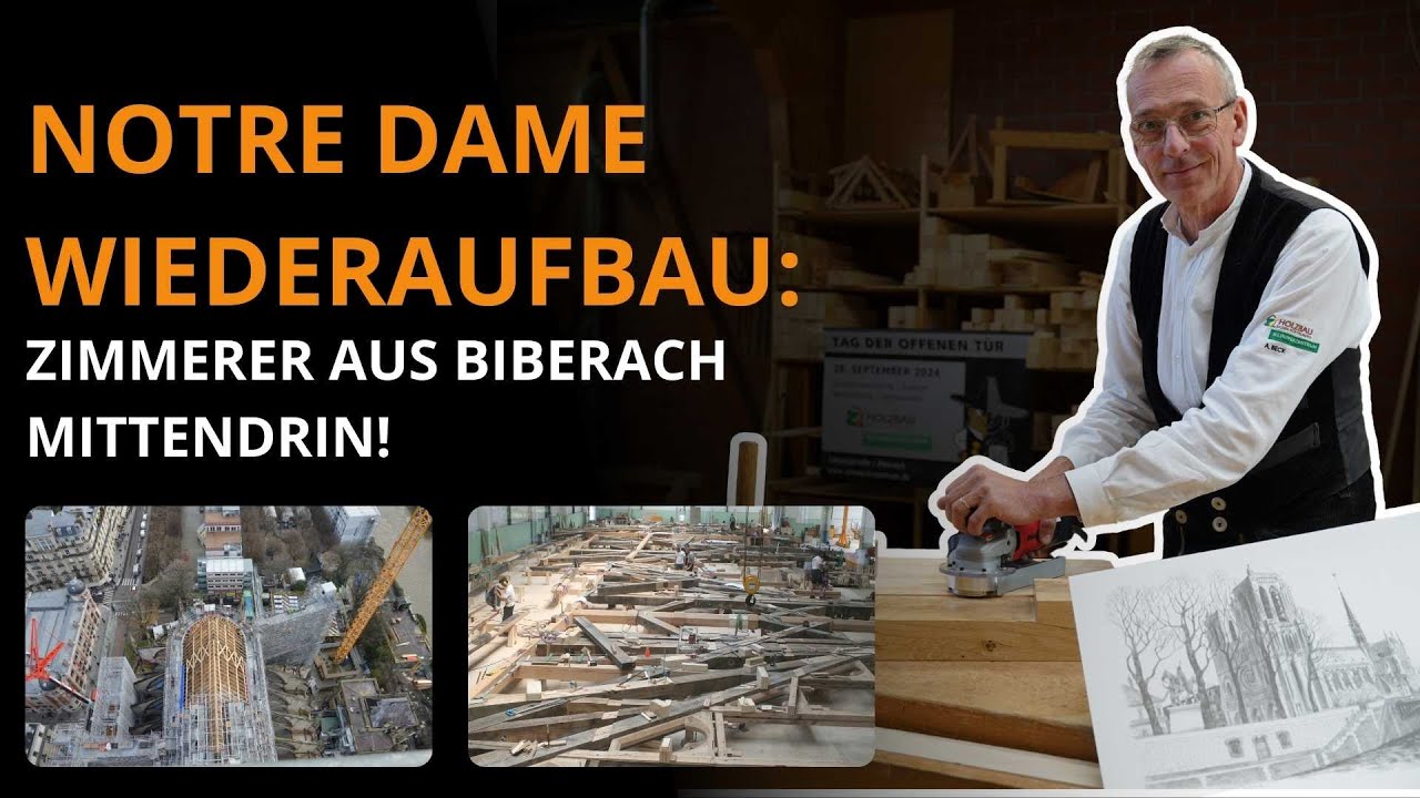 Notre Dame: Zimmerer aus Biberach mittendrin! #Zimmerer #NotreDame #Holzbau #Handwerk #Restaurierung
