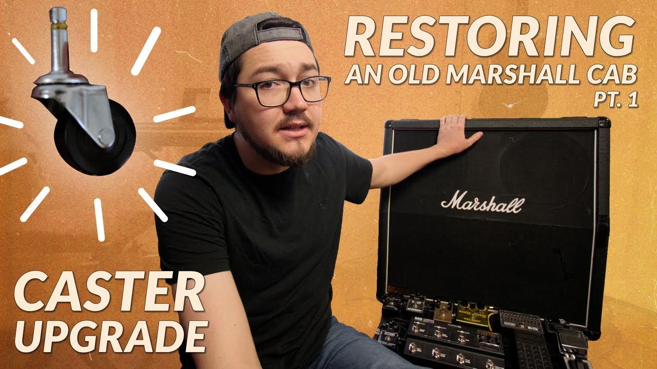Building Custom Caster Spacers for Marshall 1960a Cab