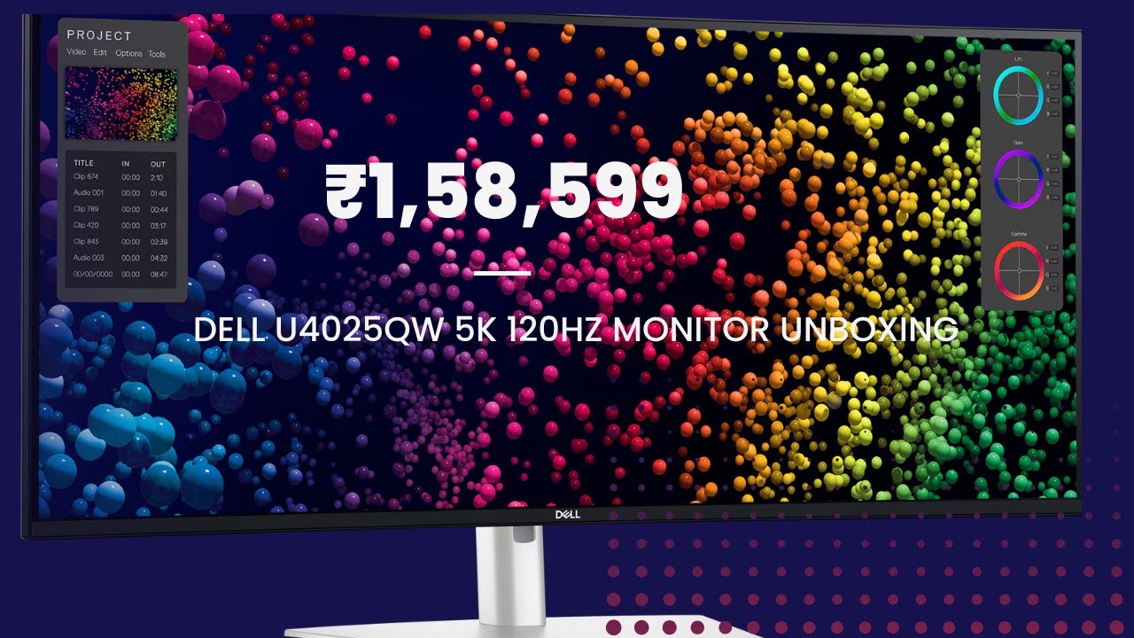 Dell U4025qw 40-inch ultrawide monitor 5k 120hz 2024 Unboxing