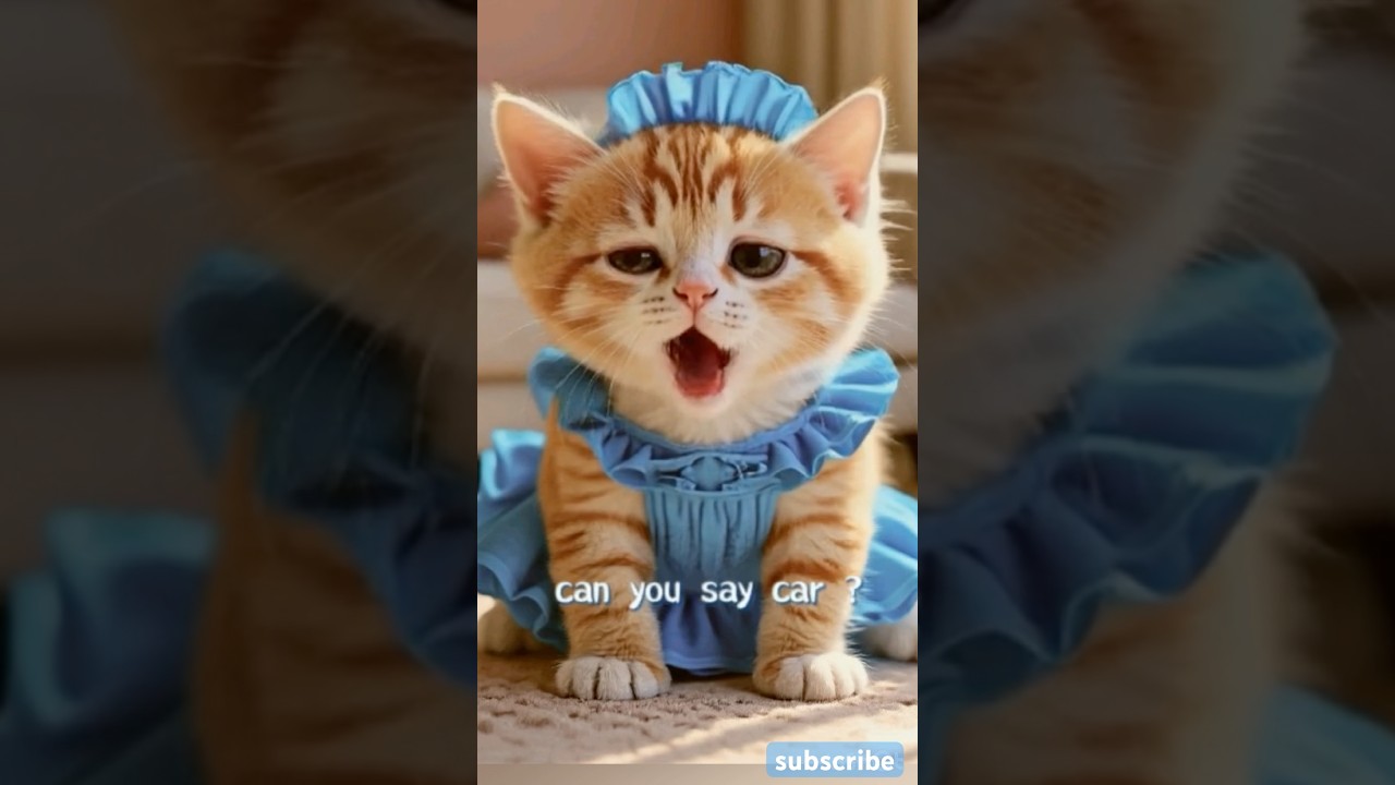 Можешь сказать «мама»? Котёнок умеет говорить!🐱😂 