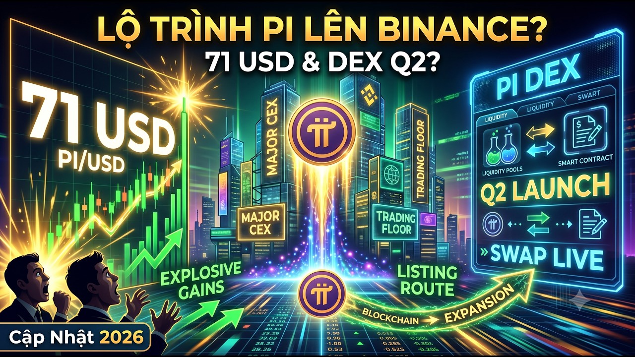 Lộ Tr&igrave;nh Pi Network Ni&ecirc;m Yết Binance 2026: Gi&aacute; 71 USD & Ra Mắt DEX Q2?
