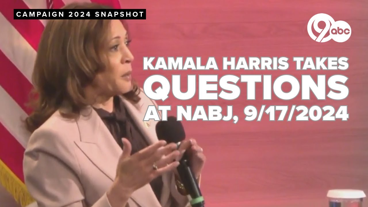 Full event: VP Kamala Harris takes questions from NABJ journalists, September 17th, 2024