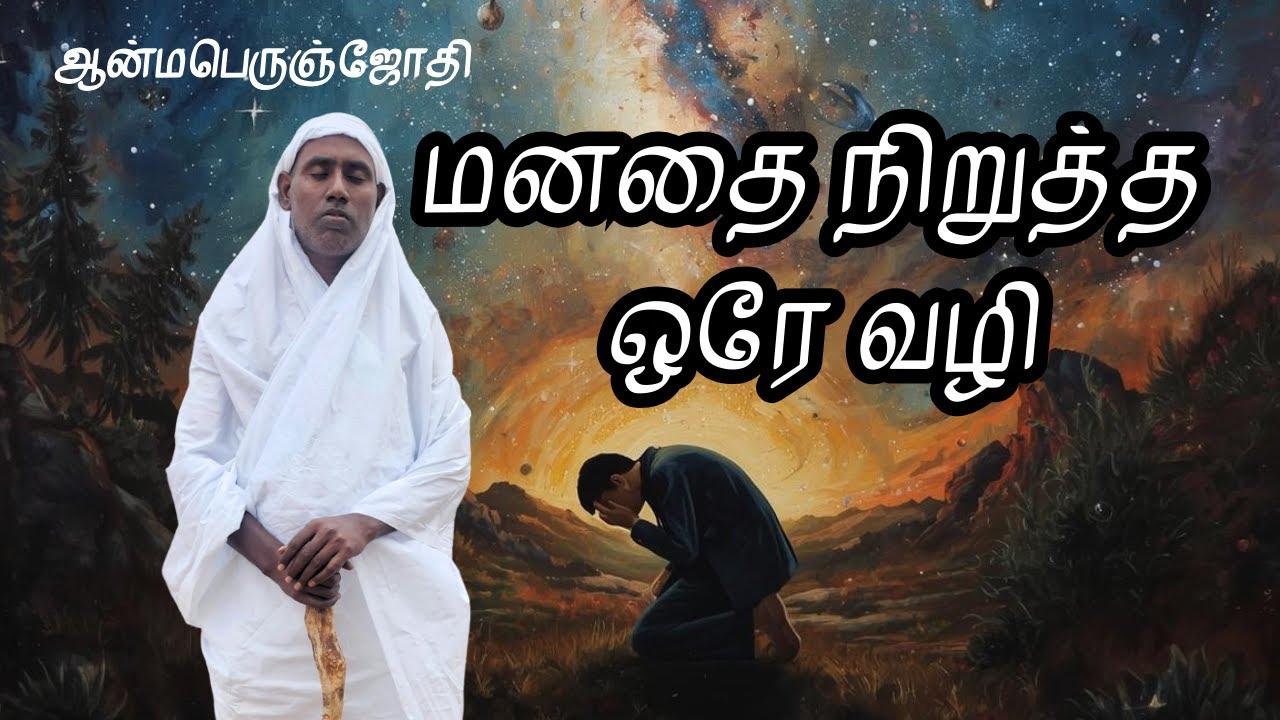 மனதை நிறுத்த ஒரே வழி | ஆன்மபெருஞ்சோதி | Anmaperunjothi