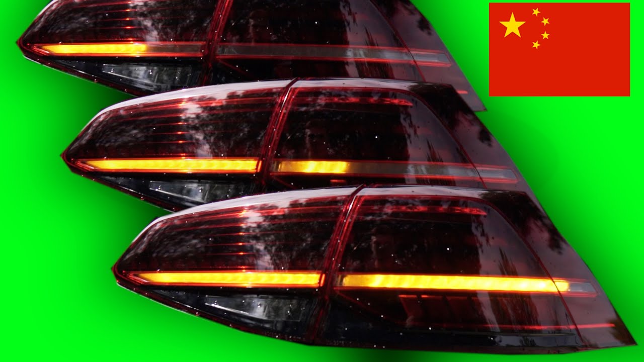 PLUG AND PLAY: EASY VW GOLF MK7 (R) TO MK7,5 R DYNAMIC TAIL LIGHTS / CHINA LIGHTS ANY GOOD? HOW TO