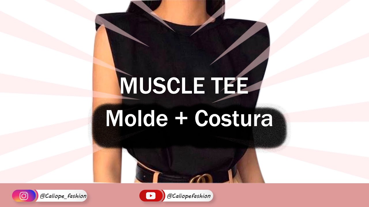 DIY -MOLDES MUSCLE TEE - CAMISETA MUSCULAR + MOLDES GRATIS