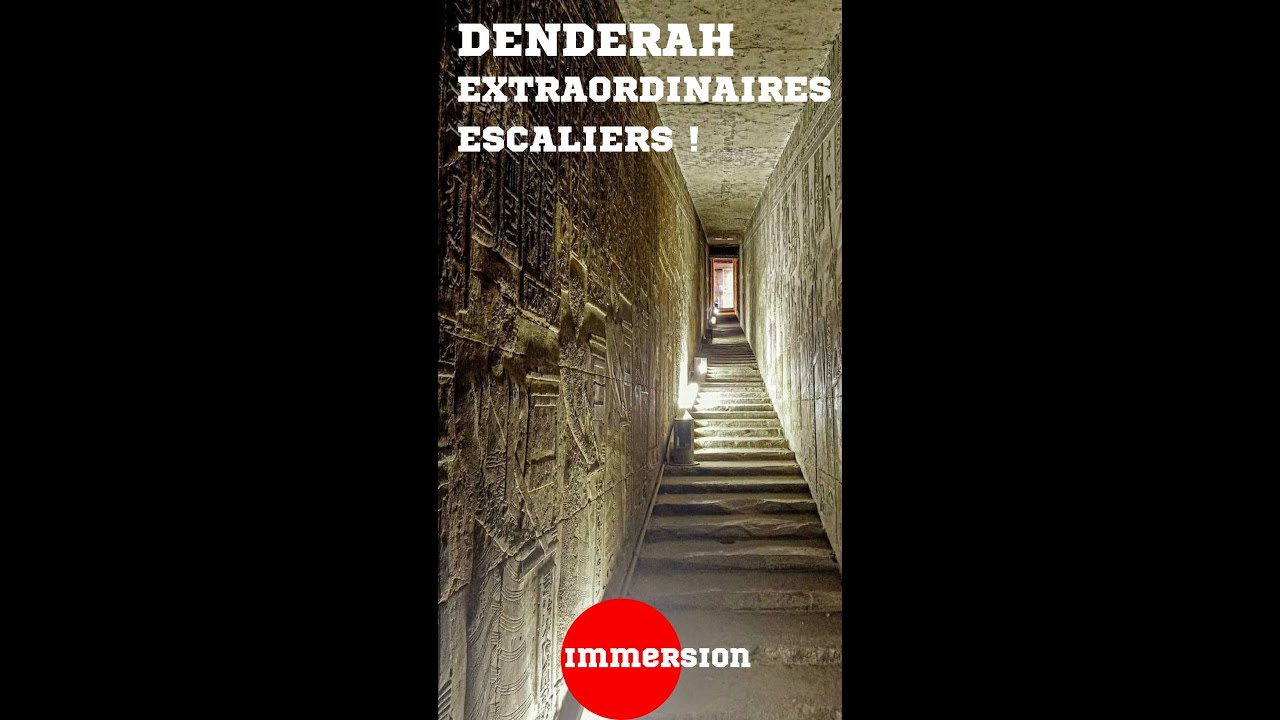 Temple &Eacute;gyptien de Denderah : EXTRAORDINAIRE immersion dans les escaliers ! #egypte #aventure