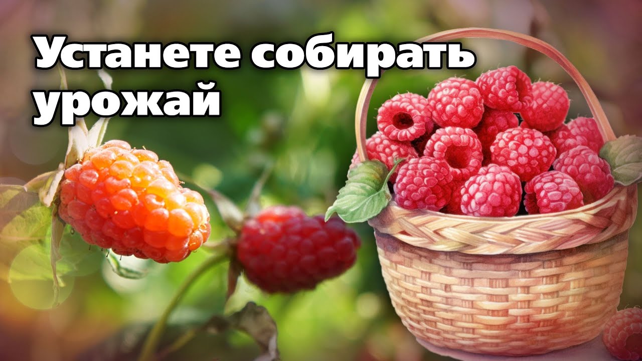 Как выращивать малину.  Для сладких, ароматных, огромных урожаев