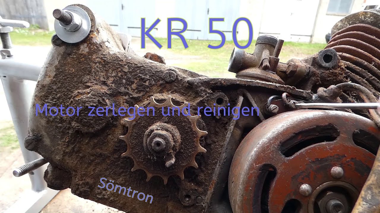 Simson KR 50 Motor zerlegen und reinigen Teil 1 #KR50 #Simson #Sömtron