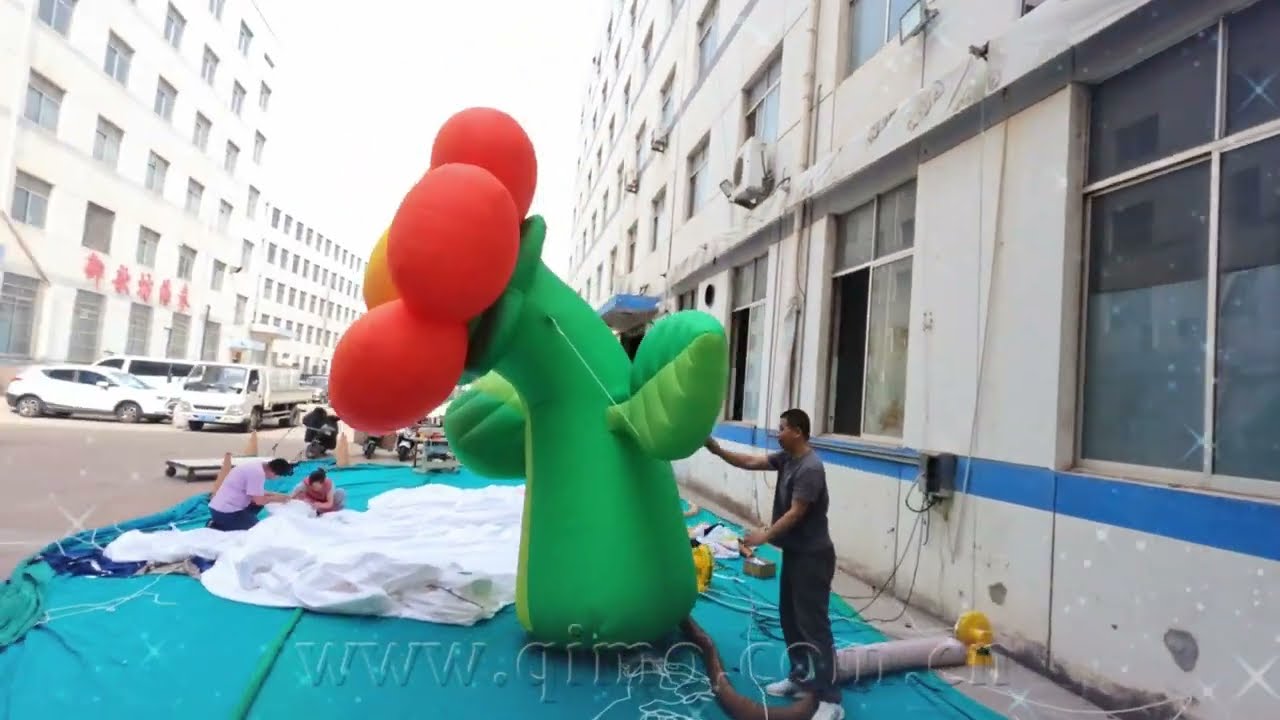 Inflatable Flowers Inflatable Flower With Led Lights Flower Sculpture for Decoration