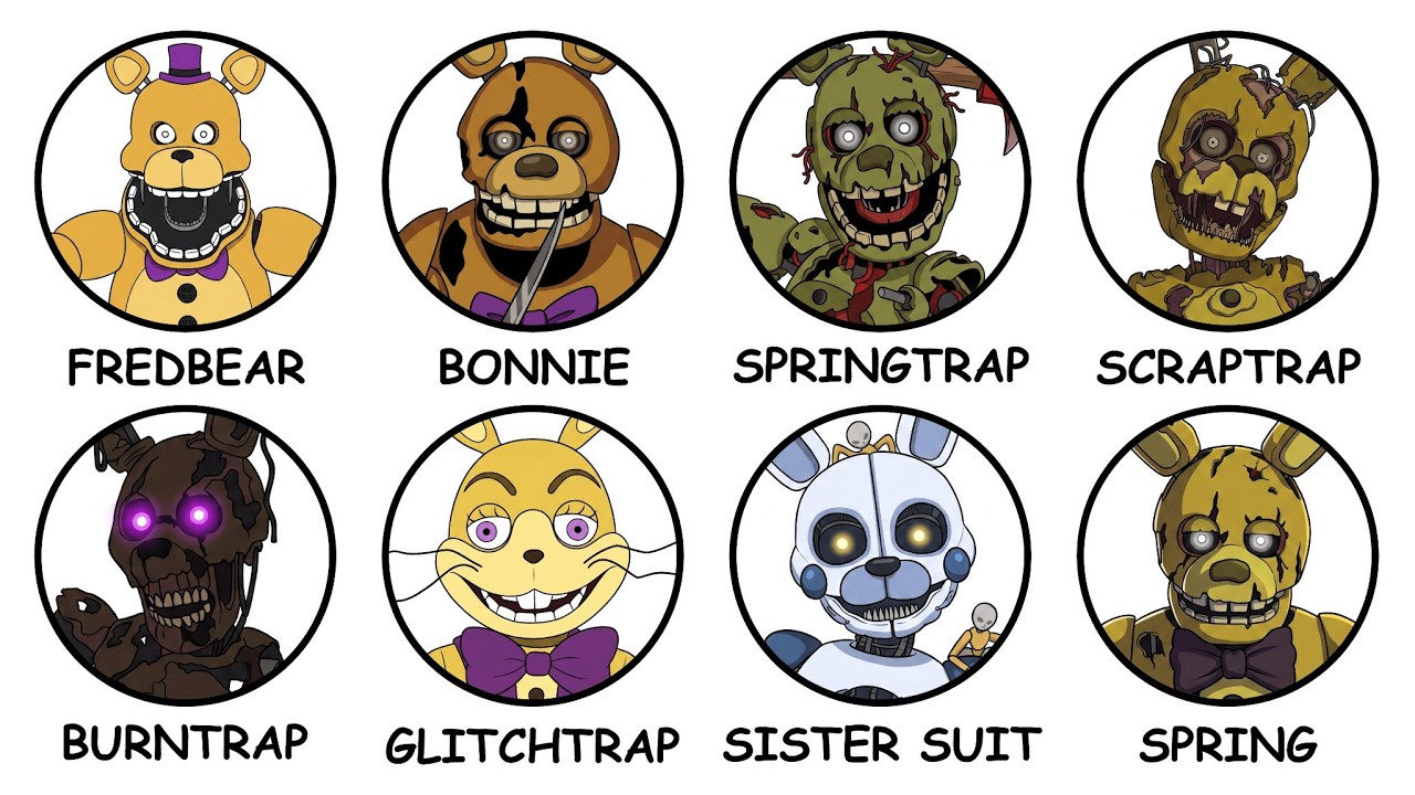 Every FNAF Springlock Suit Explained