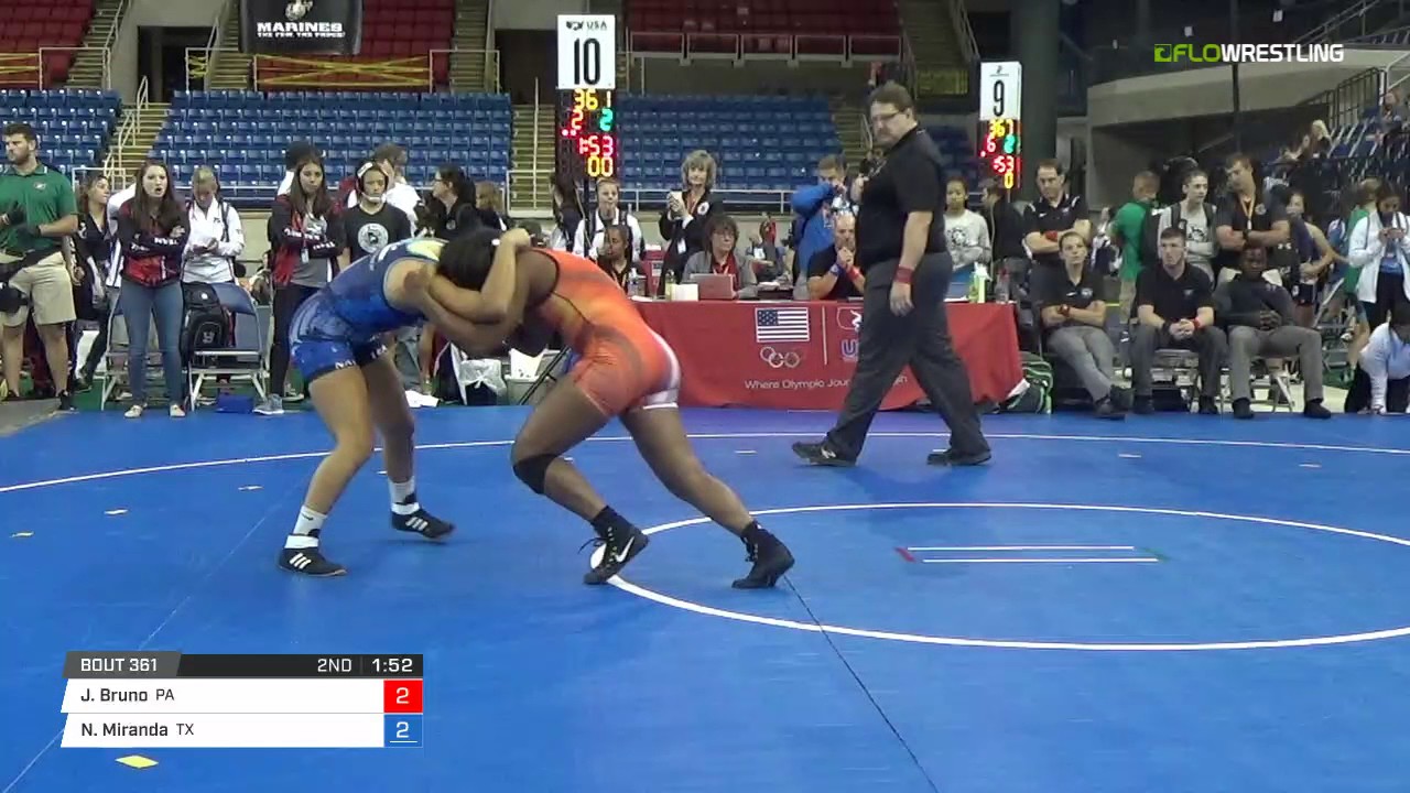Cadet WM 144 Semis - Jillian Bruno (PA) vs. Nia Miranda (TX)