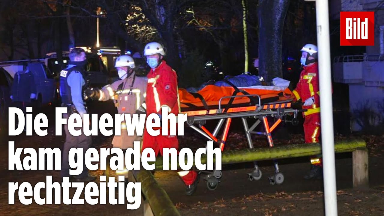 Feuer in Berlin: Dramatische Rettung einer Bewohnerin