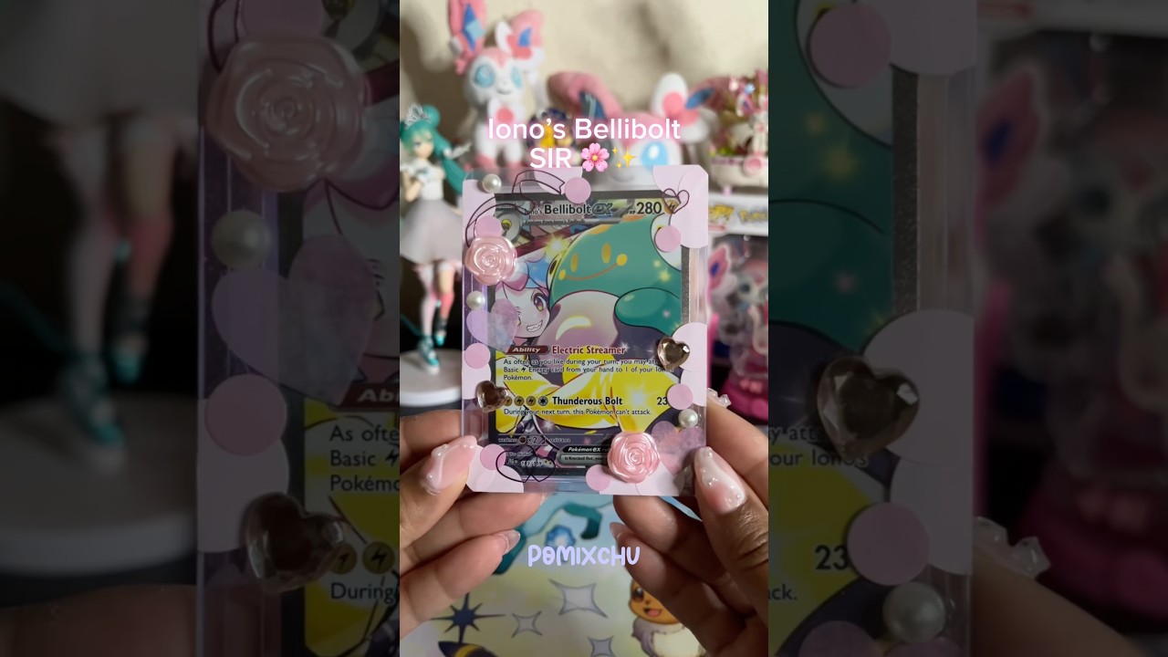 Adding a cute Iono&rsquo;s Bellibolt Pok&eacute;mon card 🌸✨