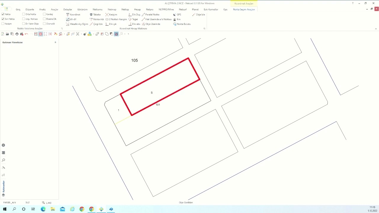 Netcad 8.0 Parselasyon