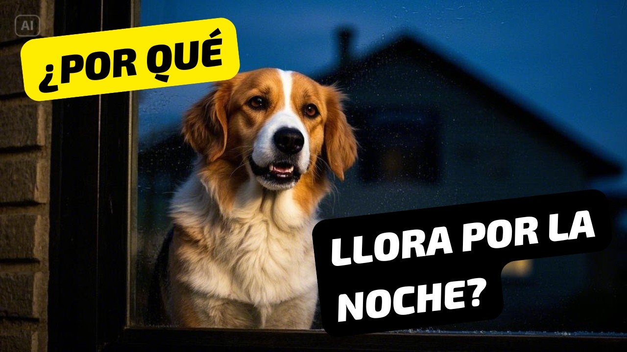 ¿Por qué mi PERRO LLORA por la NOCHE 🐶💦🌙?  4 Causas y SOLUCIONES