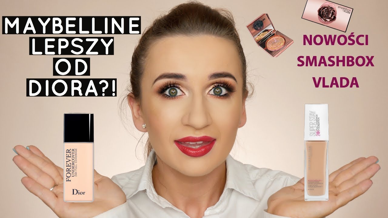Identyczny i Tani Zamiennik Podkładu DIOR Forever Undercover? 🤭 Test Nowości Smashbox + Vlada ❤️