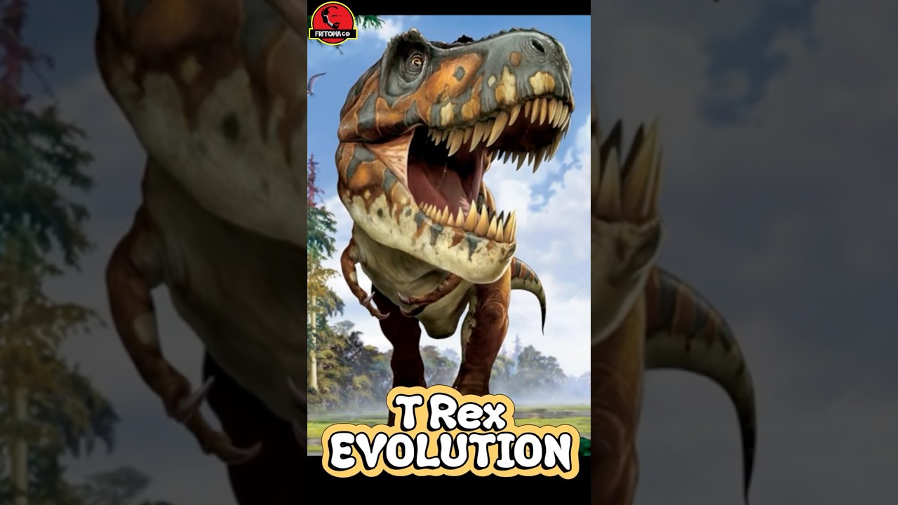 🦖EVOLUCI&Oacute;N del TYRANNOSAURUS REX🦖 hasta la ACTUALIDAD #dinosaurios #shorts #short