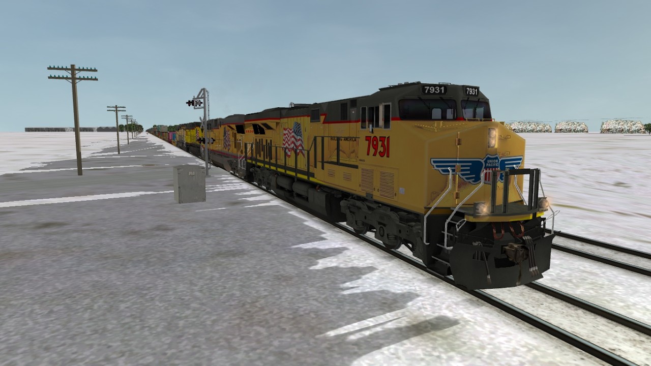 ORTS: UP C45ACCTE #7931 WB IG4TA-01 At Clinton, IA