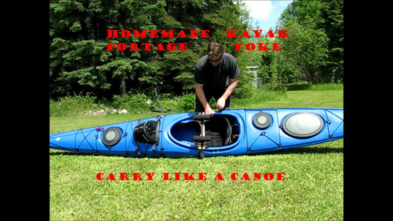 Homemade Kayak Portage Yoke Carry Like a Canoe Test