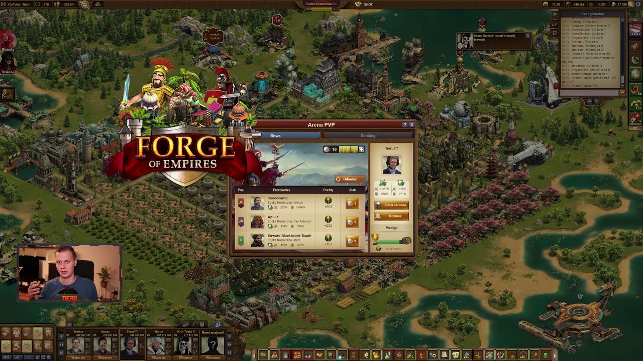 Forge of Empires - Arena PvP, eksperyment lecimy w jeden odcinek do DIAMENTU! (Poradnik)