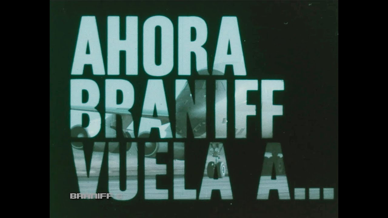 Braniff Now Braniff Flies to California from South America TV Commercial 1967