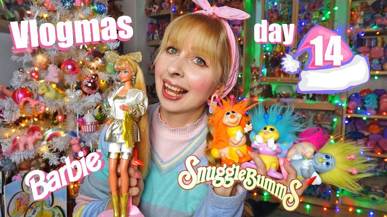 Vlogmas day 14 - Snugglebumms + Barbie fashion and accessories - 80s 90s girl toys holidays