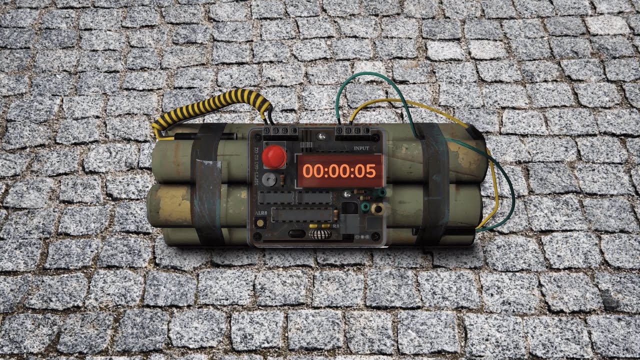 5 секунды бомбы таймера 💣 Громкий взрыв гигантской бомбы 💥 | YT Timer ✅