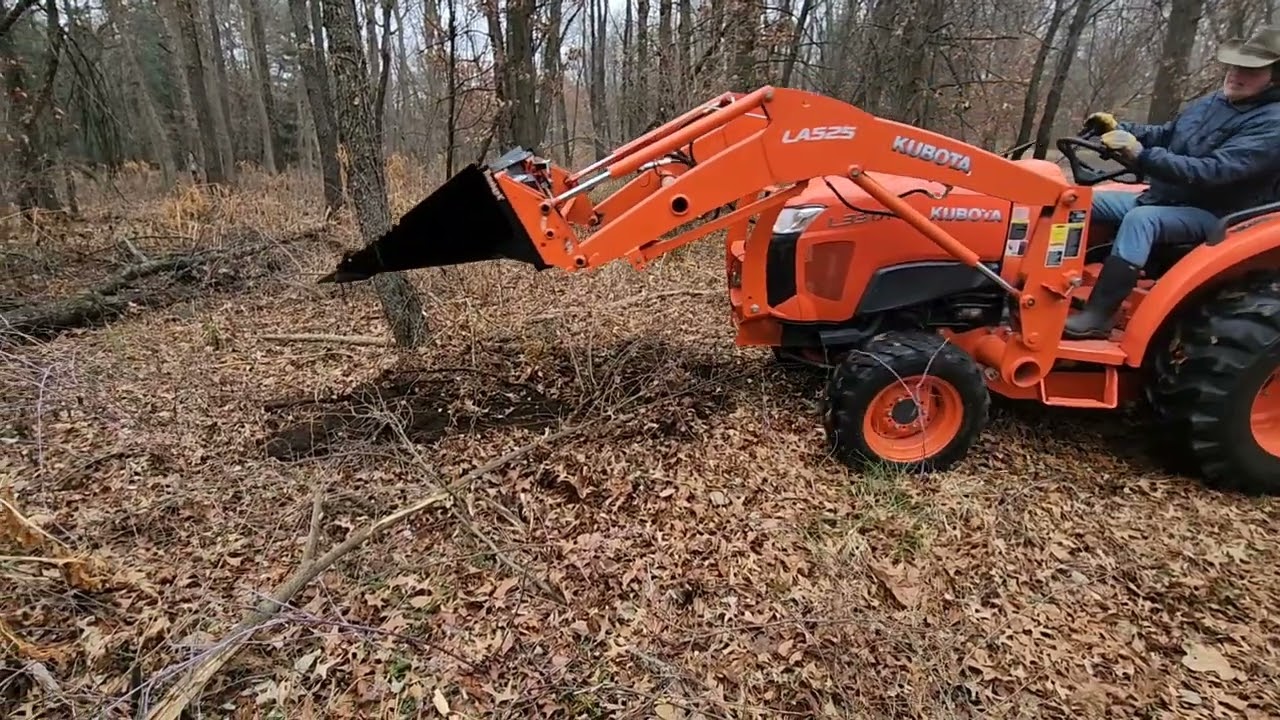 kubota with stump bucket, worth it!
