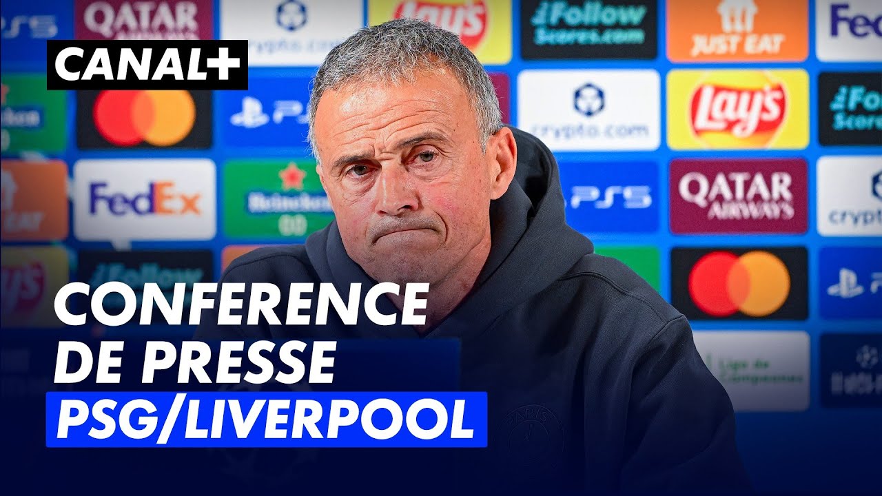 Conf&eacute;rence de presse de Luis Enrique PSG / Liverpool
